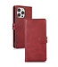 SoFetch Rood Pasjeshouder Glad Bookcase Hoesje voor de iPhone 15