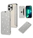SoFetch Zilver Glitter Bookcase Hoesje voor de iPhone 15