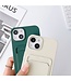 SoFetch Donkerblauw Pasjeshouder Siliconen TPU Hoesje voor de iPhone 15