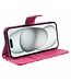 SoFetch Roze Camelia Bookcase Hoesje voor de iPhone 15