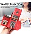 SoFetch Rood Litchee Houder Wallet Hoesje voor de iPhone 15