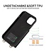 SoFetch Zwart Litchee Houder Wallet Hoesje voor de iPhone 15