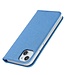 SoFetch Blauw Zijde Textuur Bookcase Hoesje voor de iPhone 15