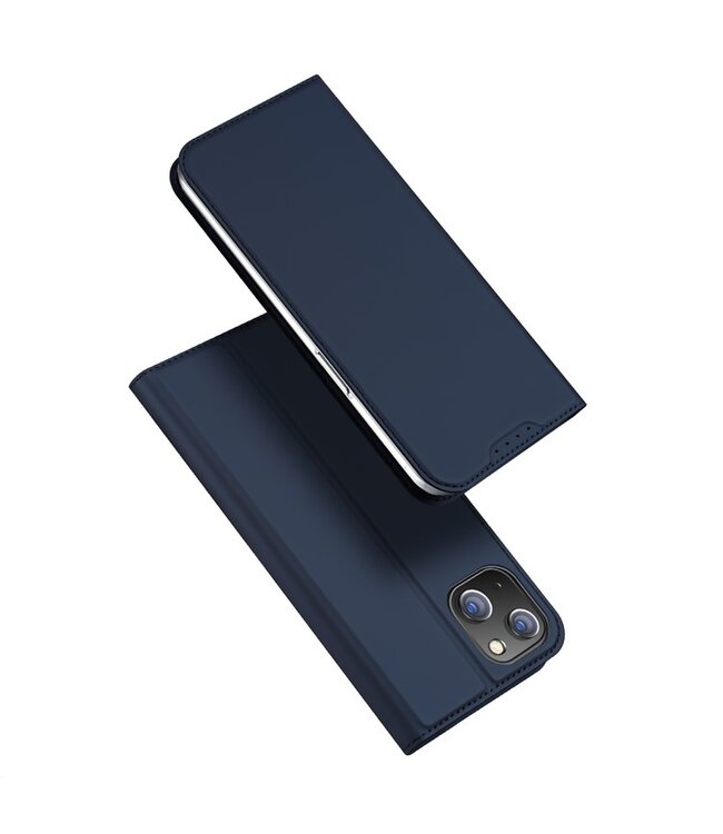 DUX DUCIS Blauw Skin Pro Series Bookcase Hoesje voor de iPhone 15 Plus