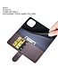 SoFetch Bruin Splitleder Bookcase Hoesje voor de iPhone 15 Plus