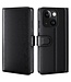 SoFetch Zwart Splitleder Bookcase Hoesje voor de iPhone 15 Plus