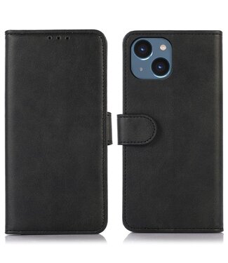 SoFetch Zwart Modern Bookcase Hoesje iPhone 15 Plus
