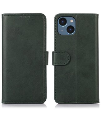 SoFetch Groen Modern Bookcase Hoesje iPhone 15 Plus