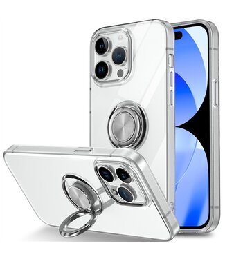 SoFetch Transparant Valbestendig Houder TPU Hoesje iPhone 15 Plus