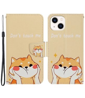SoFetch Hond Bookcase Hoesje met Handriem iPhone 15 Plus