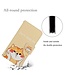 SoFetch  Hond Bookcase Hoesje met Handriem voor de iPhone 15 Plus