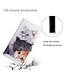 SoFetch  Katten Bookcase Hoesje met Handriem voor de iPhone 15 Plus