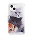 SoFetch  Katten Bookcase Hoesje met Handriem voor de iPhone 15 Plus