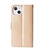 SoFetch Goud Bloemen Vlinders Bookcase Hoesje voor de iPhone 15 Plus
