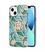 YB Turquoise Ringhouder Design TPU Hoesje voor de iPhone 15 Plus