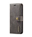 Grijs Splitleder 2-in-1 Hoesje voor de iPhone 15 Plus