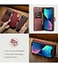 Donkerbruin Splitleder 2-in-1 Hoesje voor de iPhone 15 Plus
