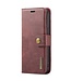 Donkerbruin Splitleder 2-in-1 Hoesje voor de iPhone 15 Plus