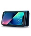 Blauw Splitleder 2-in-1 Hoesje met Koord voor de iPhone 15 Plus