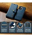 Blauw Splitleder 2-in-1 Hoesje met Koord voor de iPhone 15 Plus