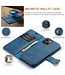 Blauw Splitleder 2-in-1 Hoesje met Koord voor de iPhone 15 Plus