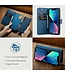 Blauw Splitleder 2-in-1 Hoesje met Koord voor de iPhone 15 Plus