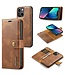 Bruin Splitleder 2-in-1 Hoesje voor de iPhone 15 Plus