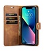Bruin Splitleder 2-in-1 Hoesje voor de iPhone 15 Plus