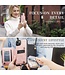Roze RFID Pasjeshouder Wallet Hoesje voor de iPhone 15 Plus