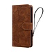 SoFetch Bruin Mandala Bookcase Hoesje met Polsbandje voor de iPhone 15 Plus