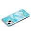 SoFetch Blauw Marmer TPU Hoesje voor de iPhone 15 Plus