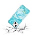 SoFetch Blauw Marmer TPU Hoesje voor de iPhone 15 Plus