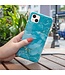 SoFetch Blauw Marmer TPU Hoesje voor de iPhone 15 Plus