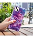 SoFetch Paars Marmer TPU Hoesje voor de iPhone 15 Plus