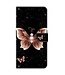SoFetch  Goud Vlinder Bookcase Hoesje voor de iPhone 15 Plus