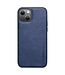 X-Level Donkerblauw Faux Leder Hoesje voor de iPhone 15 Plus