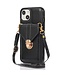 SoFetch Zwart Wallet Faux Leder Hoesje voor de iPhone 15 Plus