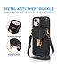 SoFetch Zwart Wallet Faux Leder Hoesje voor de iPhone 15 Plus