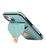 SoFetch Cyaan Wallet Faux Leder Hoesje voor de iPhone 15 Plus