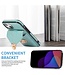 SoFetch Cyaan Wallet Faux Leder Hoesje voor de iPhone 15 Plus