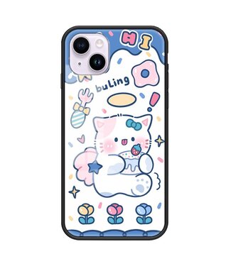 SoFetch Engel Kat Hybride Hoesje iPhone 15 Plus