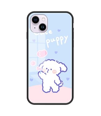 SoFetch Bubbel Puppy Hybride Hoesje met Koord iPhone 15 Plus