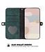 SoFetch Groen / Zwart Bookcase Hoesje voor de iPhone 15 Plus