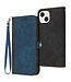 SoFetch Blauw / Zwart Bookcase Hoesje voor de iPhone 15 Plus