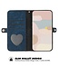SoFetch Blauw / Zwart Bookcase Hoesje voor de iPhone 15 Plus