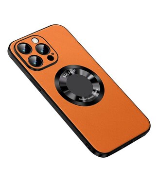 SULADA Oranje MagSafe Hybride Hoesje iPhone 15 Plus