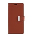 Mercury Bruin Goospery Bookcase Hoesje met Koord voor de iPhone 15 Plus