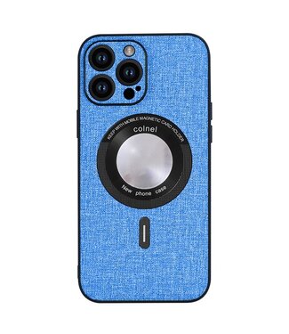 SoFetch Blauw MagSafe Zijde Backcover Hoesje iPhone 15 Plus