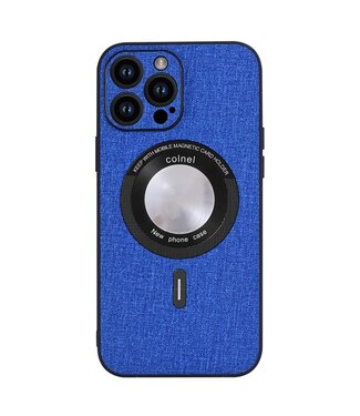 SoFetch Donkerblauw MagSafe Zijde Backcover Hoesje iPhone 15 Plus