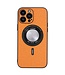 SoFetch Oranje MagSafe Zijde Backcover Hoesje voor de iPhone 15 Plus